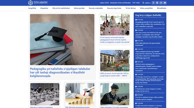 Talimxabarlari — Портал новостей образования