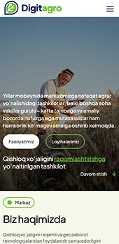 Raqamli qishloq xoʻjaligi markazi — Мобильная